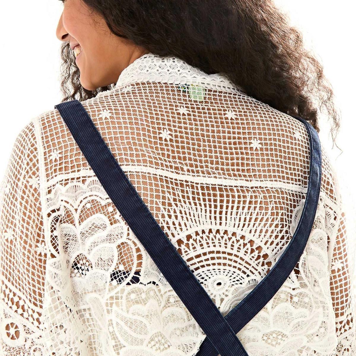Jardineira Flare Ziper Denim Jardineira Flare Ziper Denim