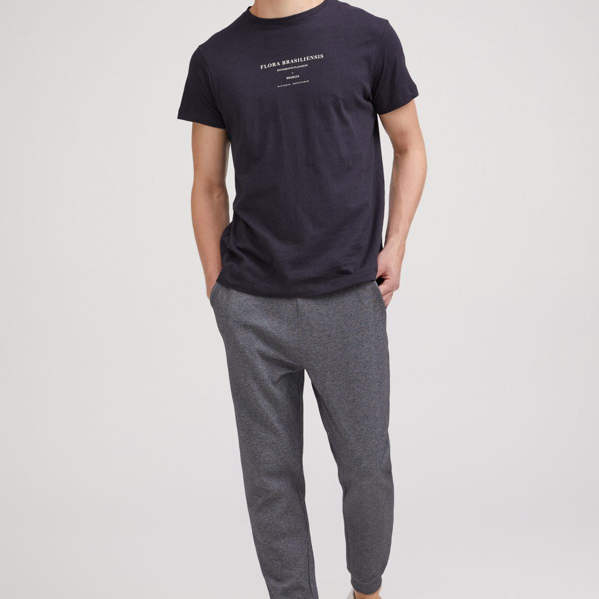 Calça Moletom Zip