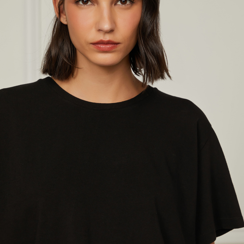 Camiseta De Malha Oversized