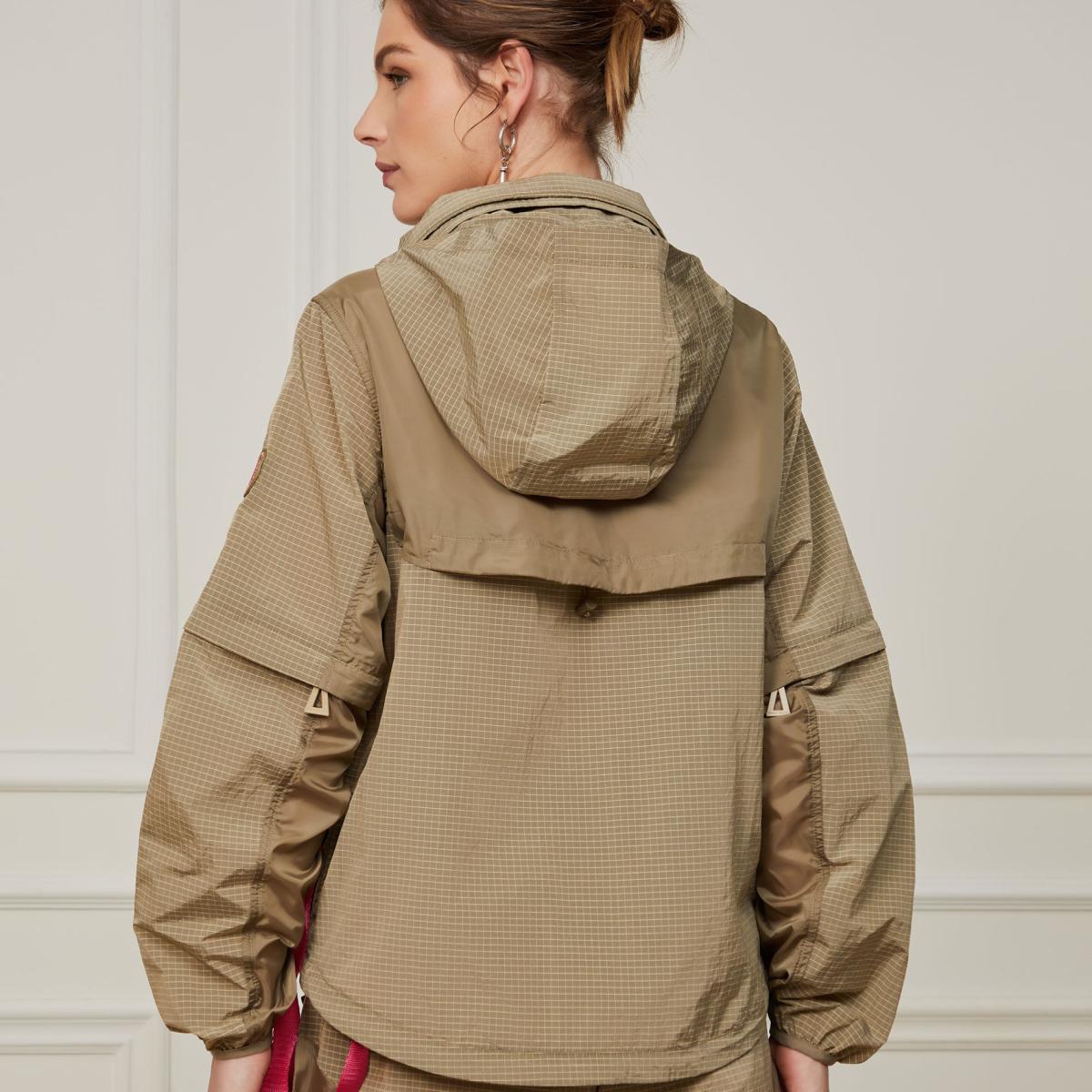 Jaqueta De Nylon Ripstop Com Bolsa