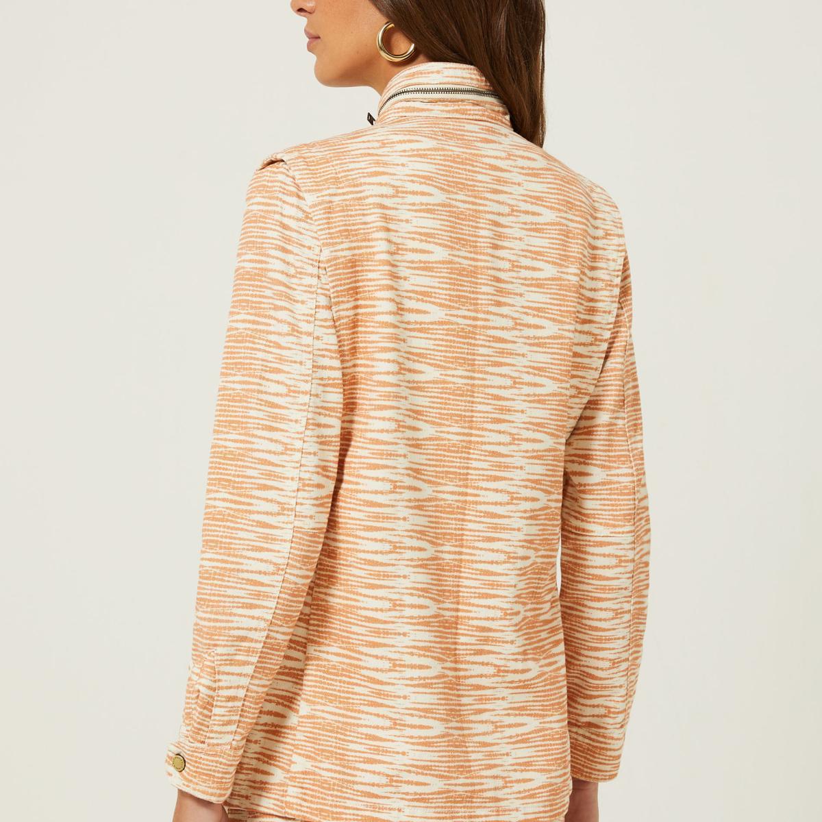 Parka Sarja Estampa Santorini
