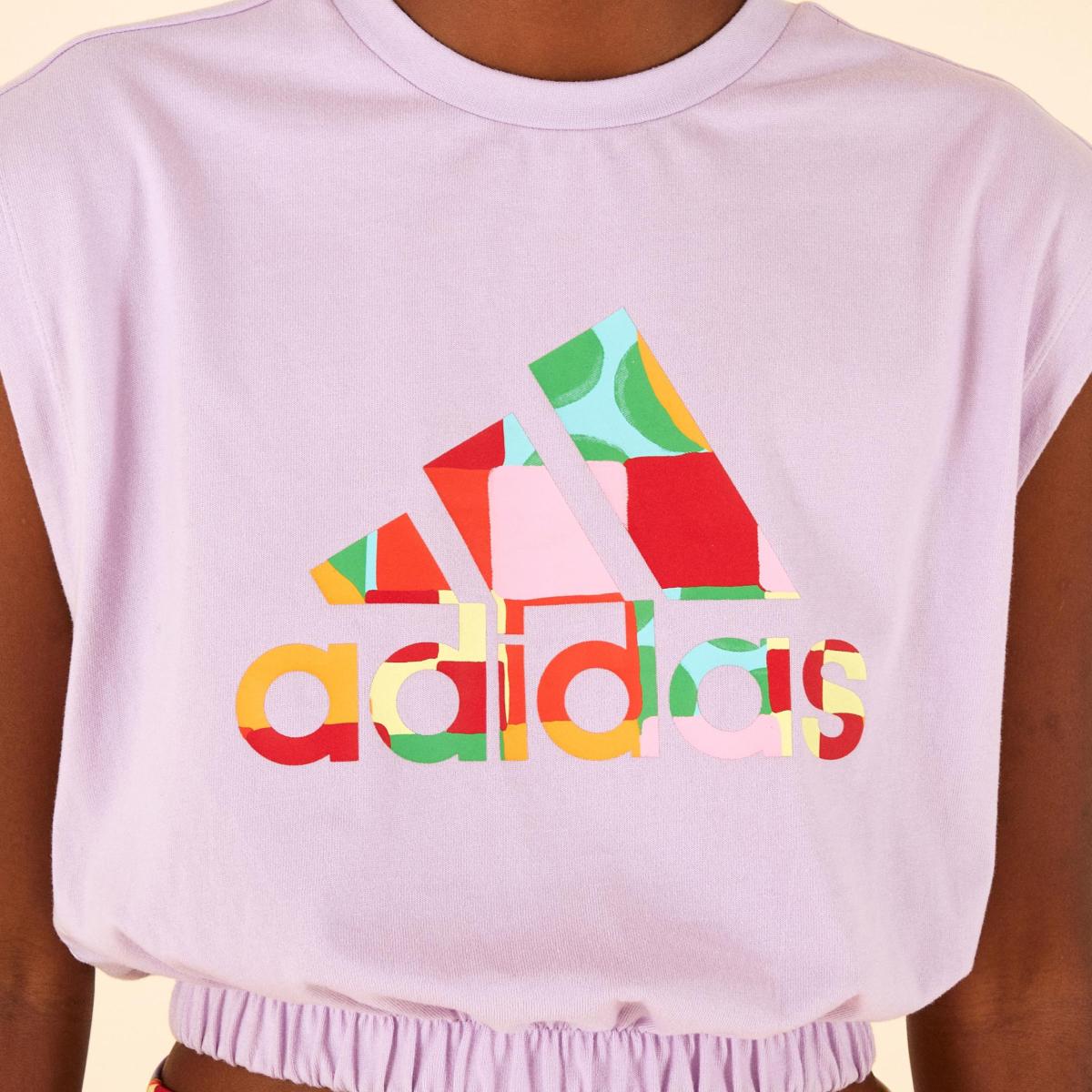 Top Sem Manga Adidas All Together Lilás