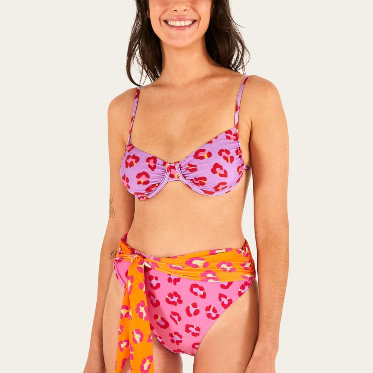 Biquíni Estampado Patch Onça Mix