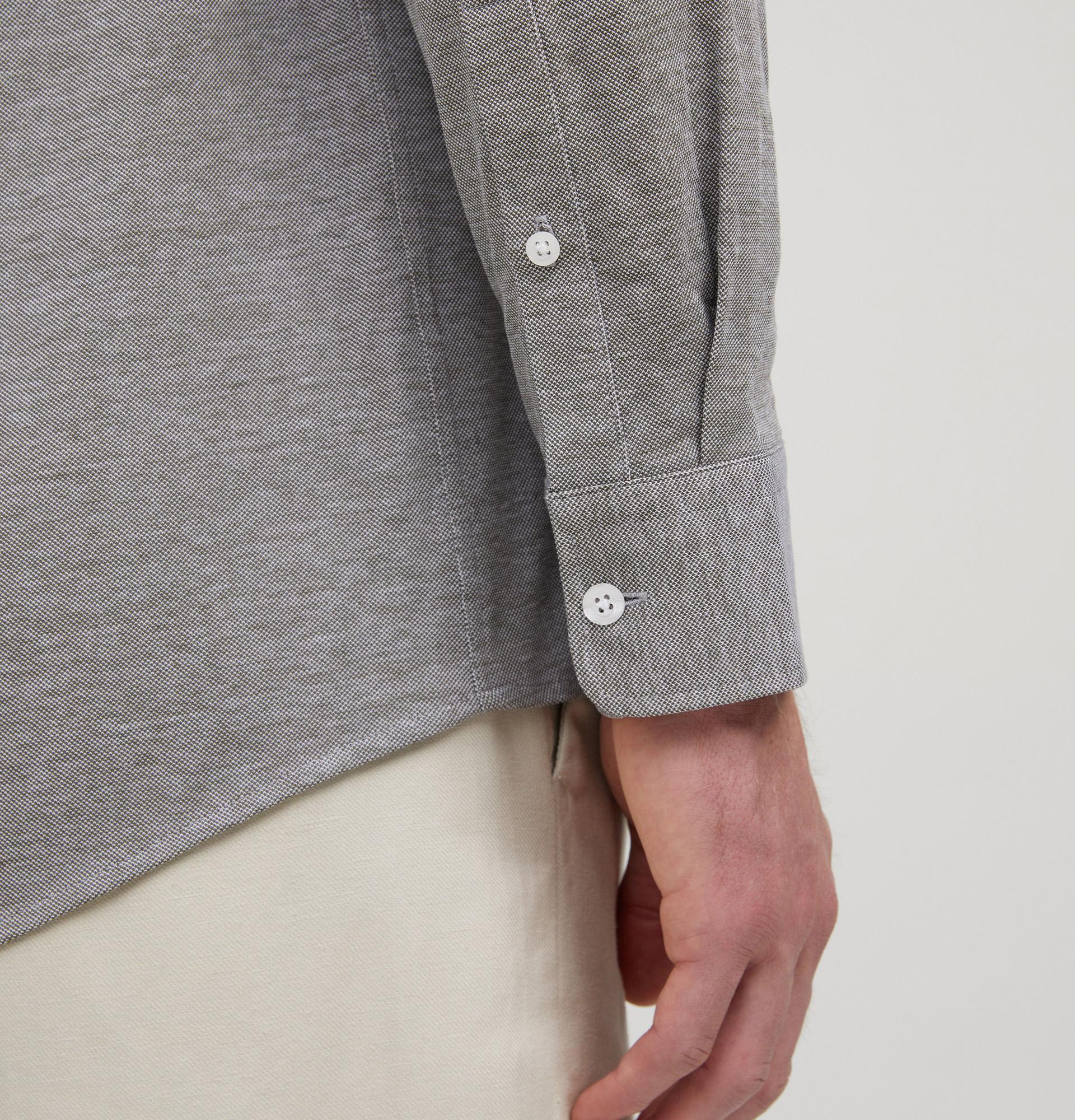 Camisa Ml Malha Oxford