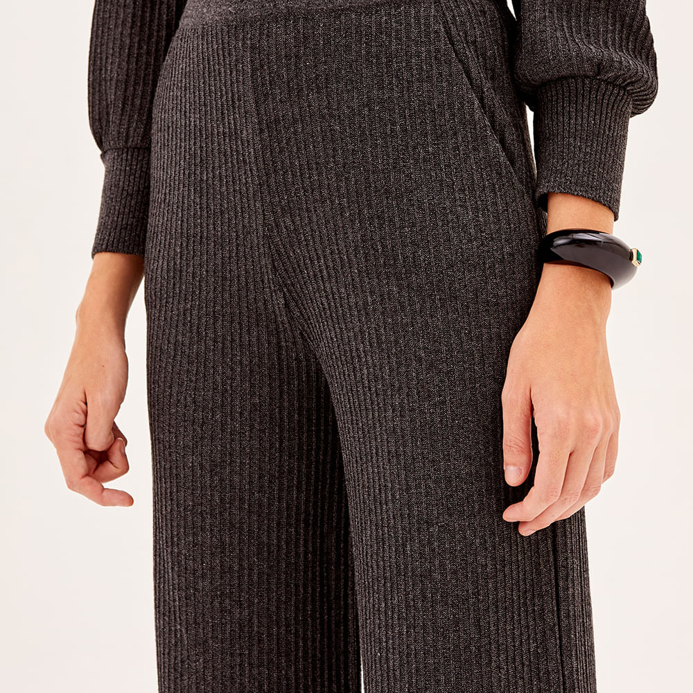 Calça Tricot Listra Com Brilho