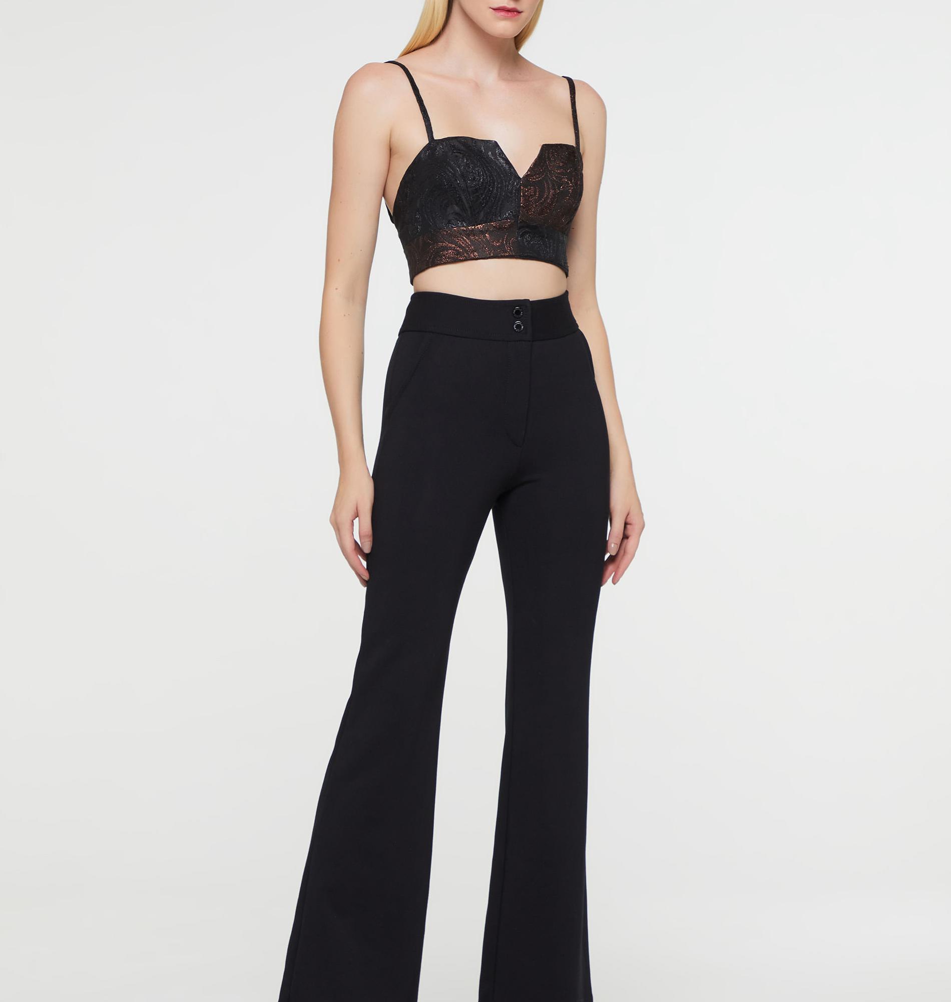 Top De Jacquard Patchwork
