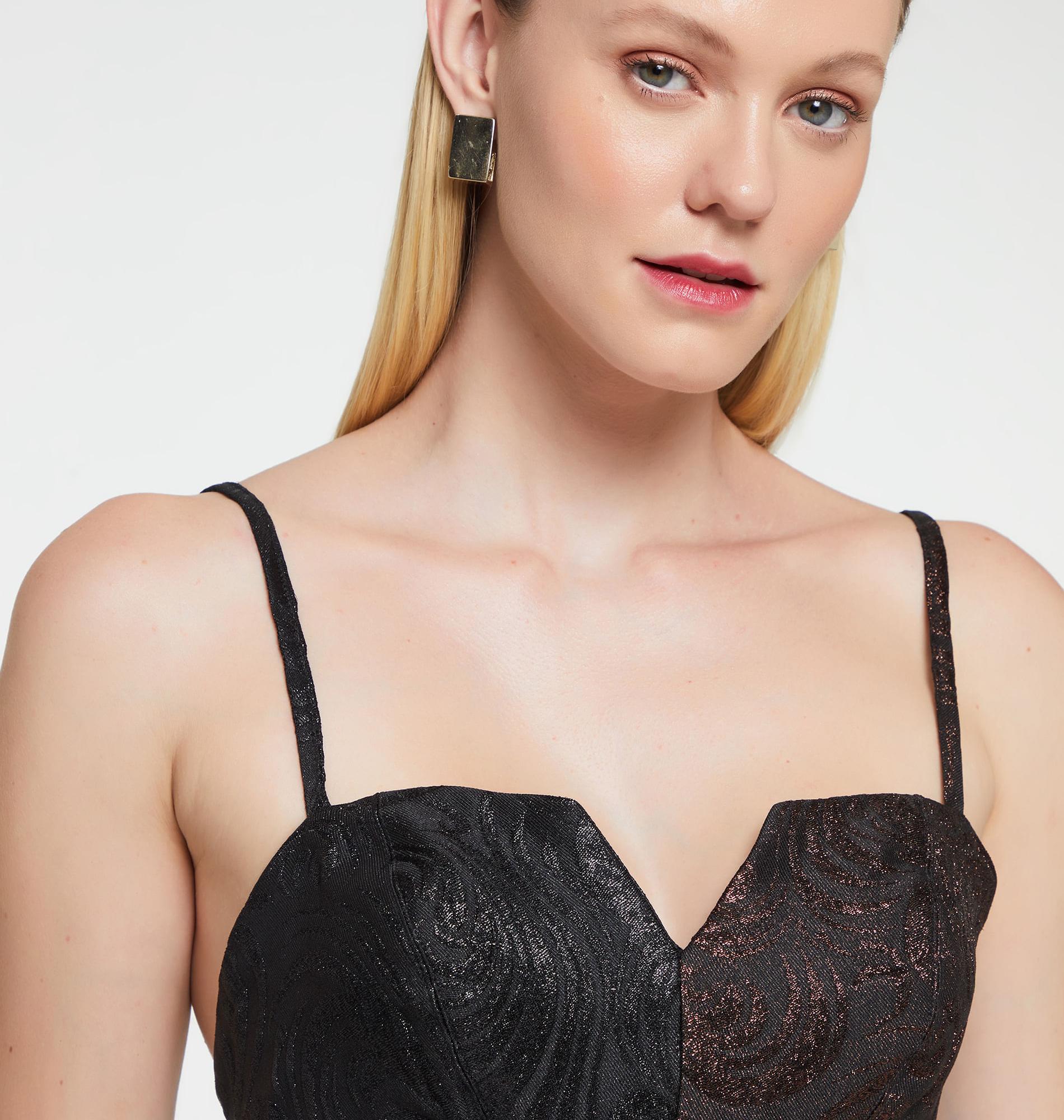 Top De Jacquard Patchwork