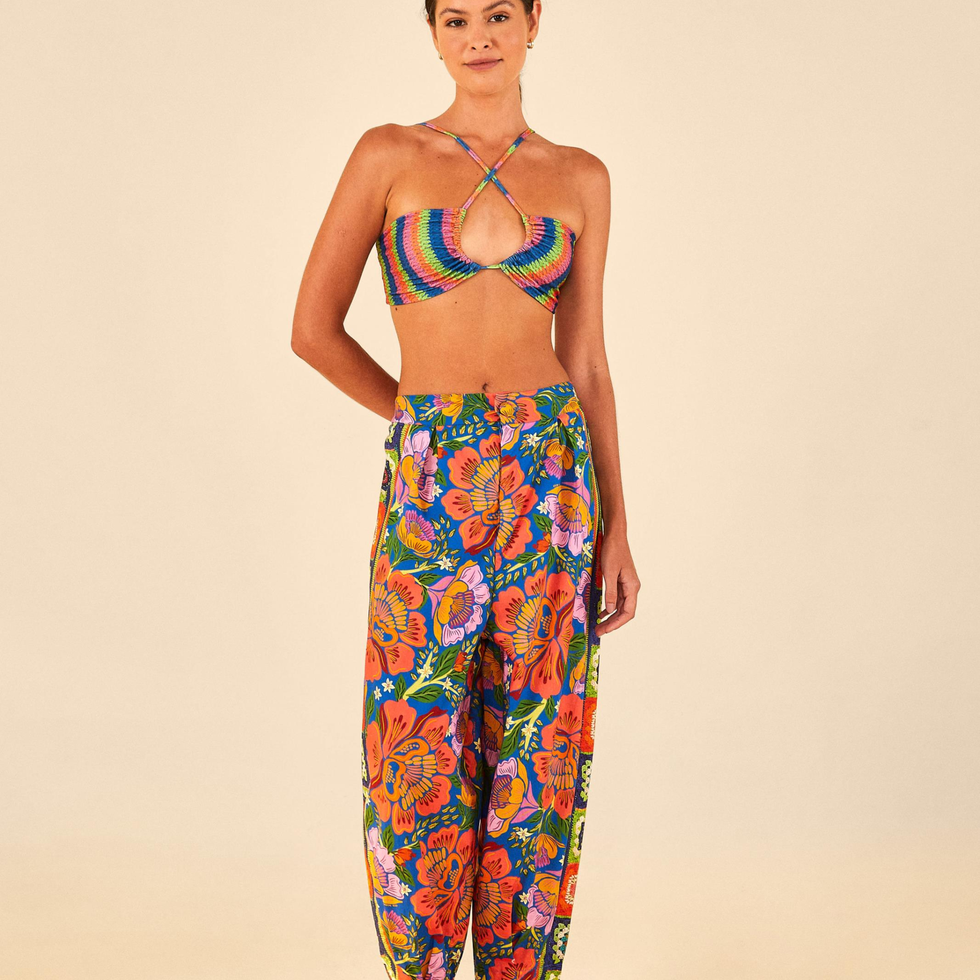 Top Listra Estampado Floralinda