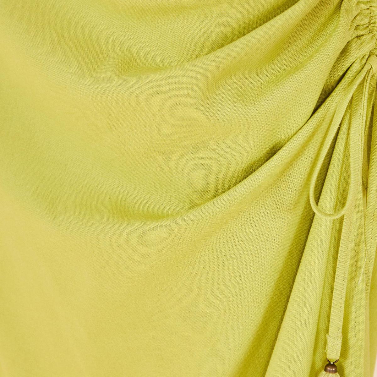 Vestido Midi Com Franzido