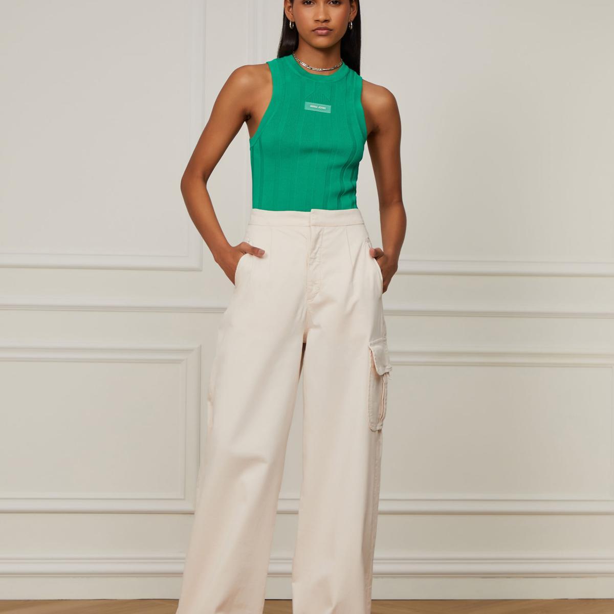 Regata De Tricot Cropped Rib Regata De Tricot Cropped Rib