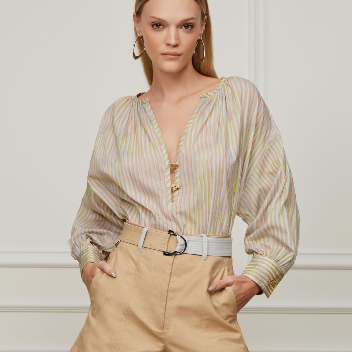 Short De Algodão Com Cinto Short De Algodão Com Cinto