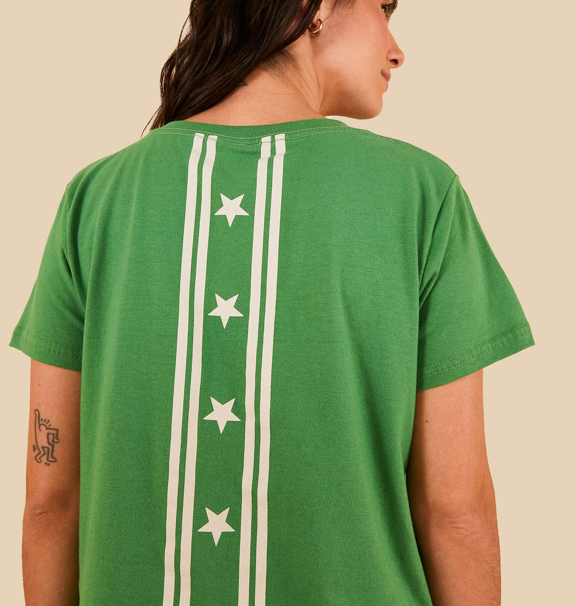 T-Shirt Fit Estampada Caraca