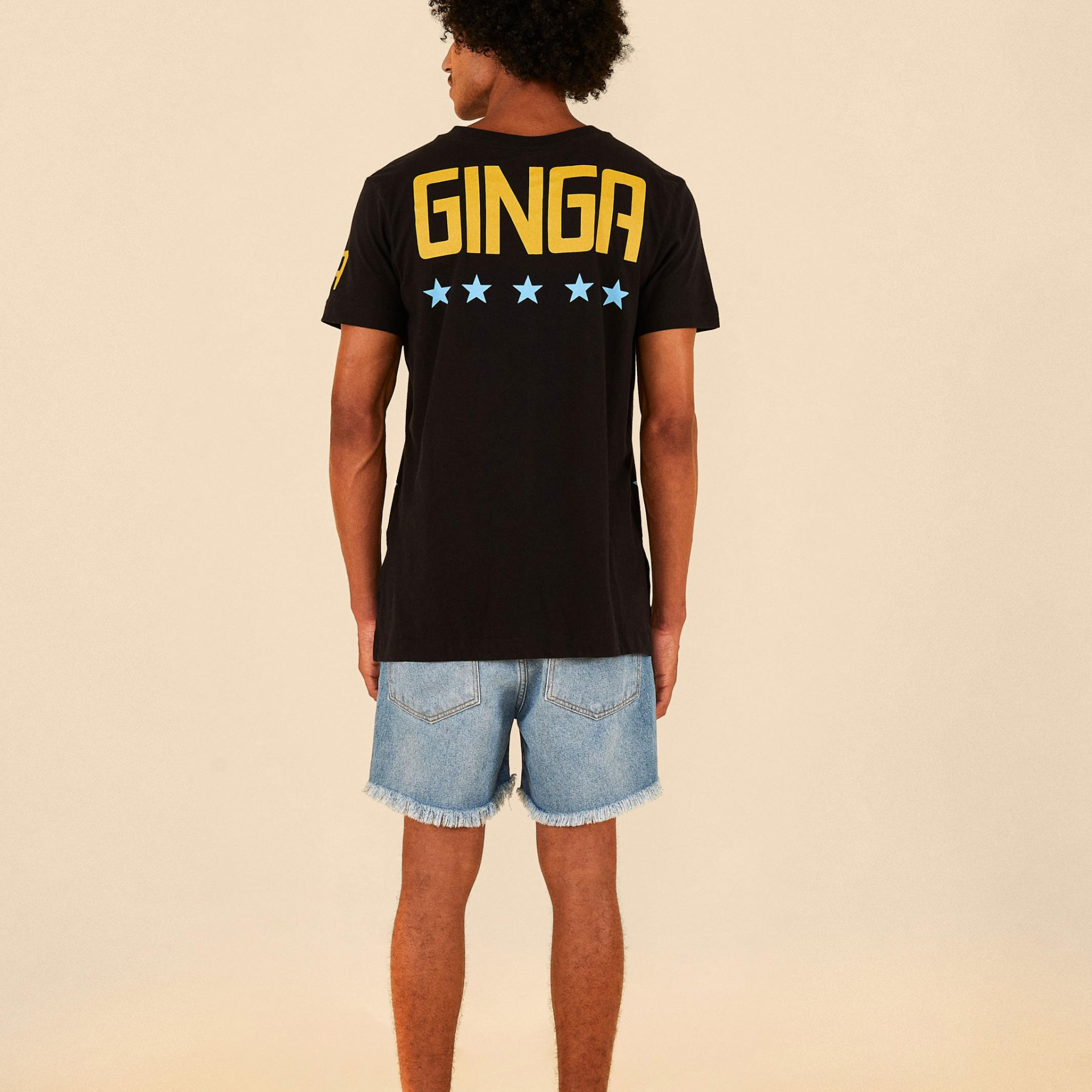 T-Shirt Média Estampada Ginga