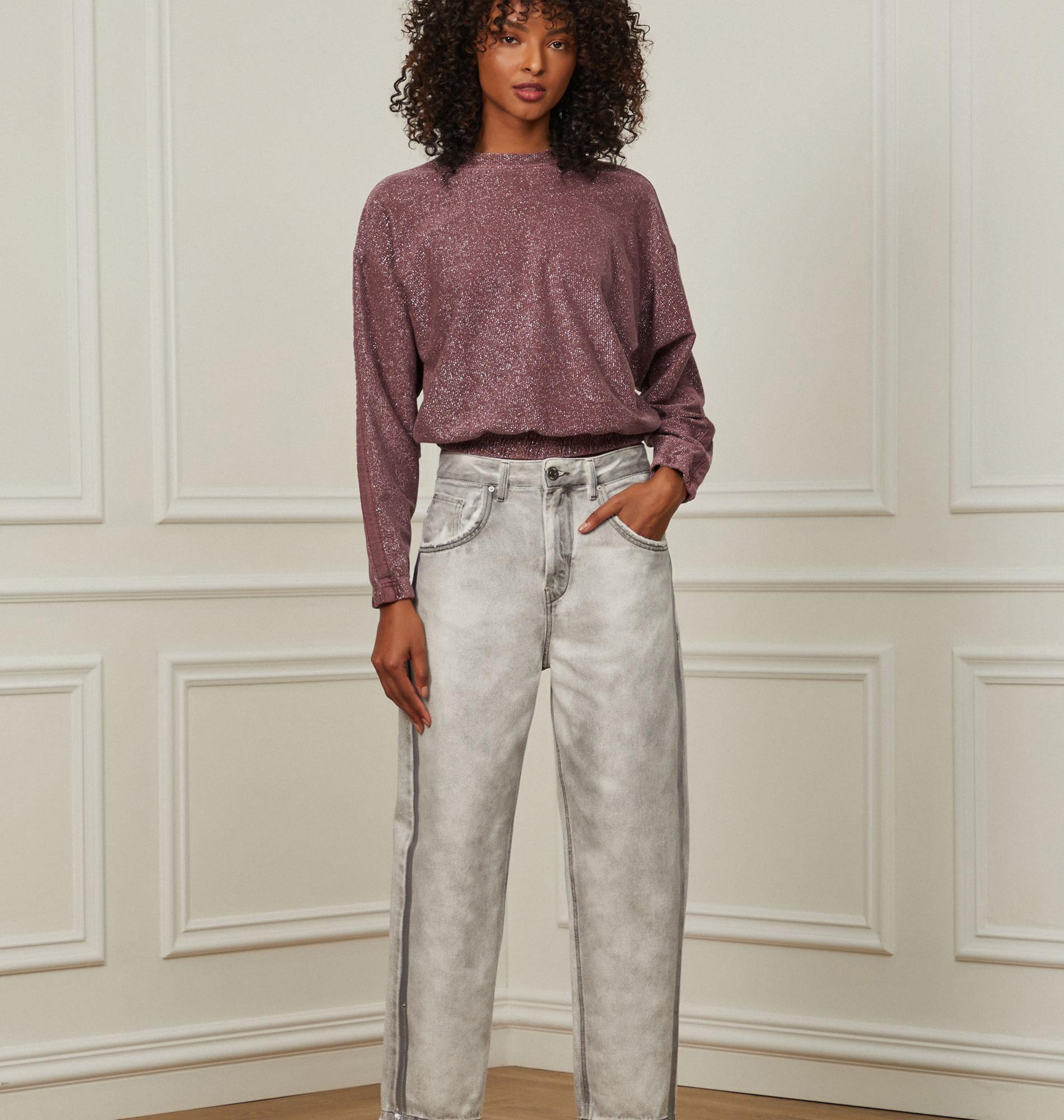Blusa De Malha Com Lurex