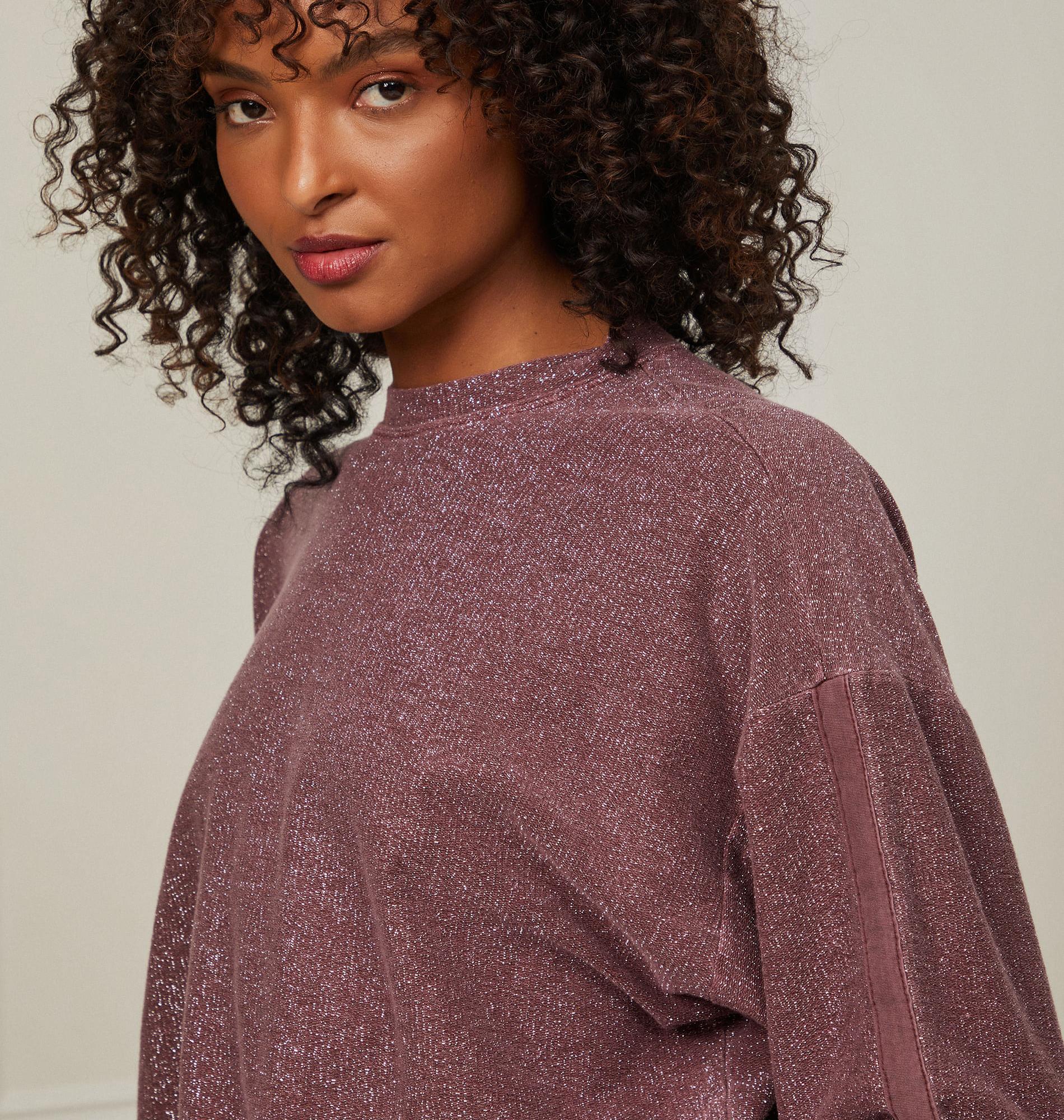Blusa De Malha Com Lurex