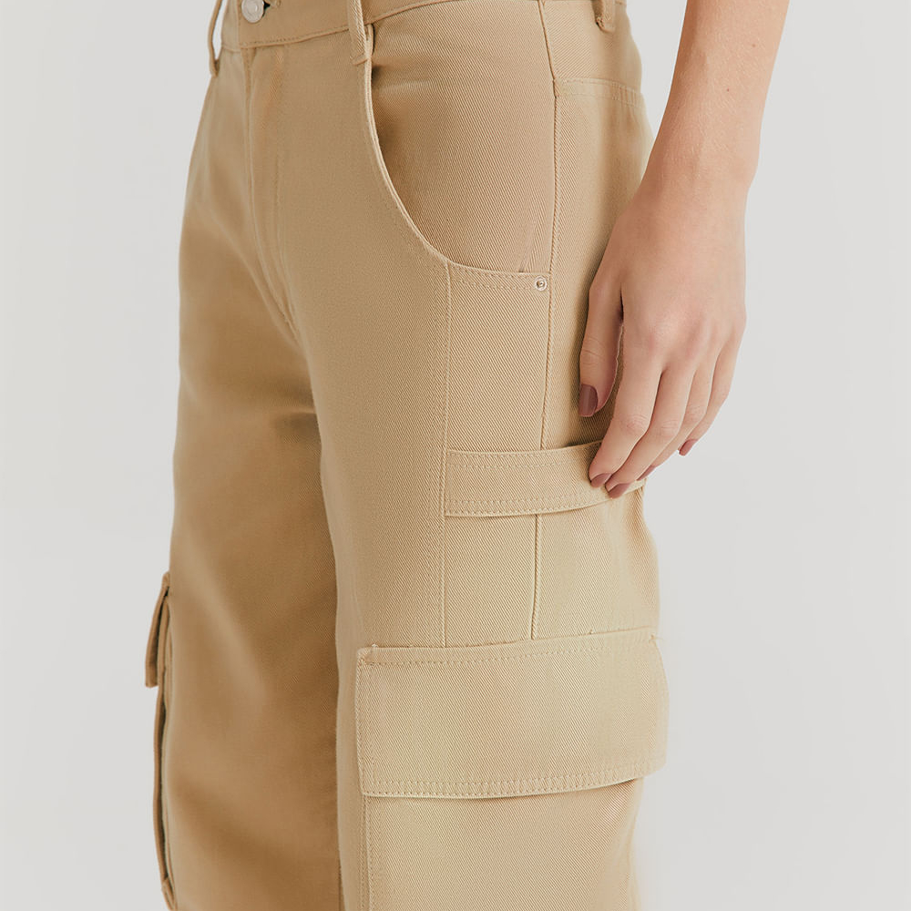 Calça Jeans Emmy Bege Macadamia