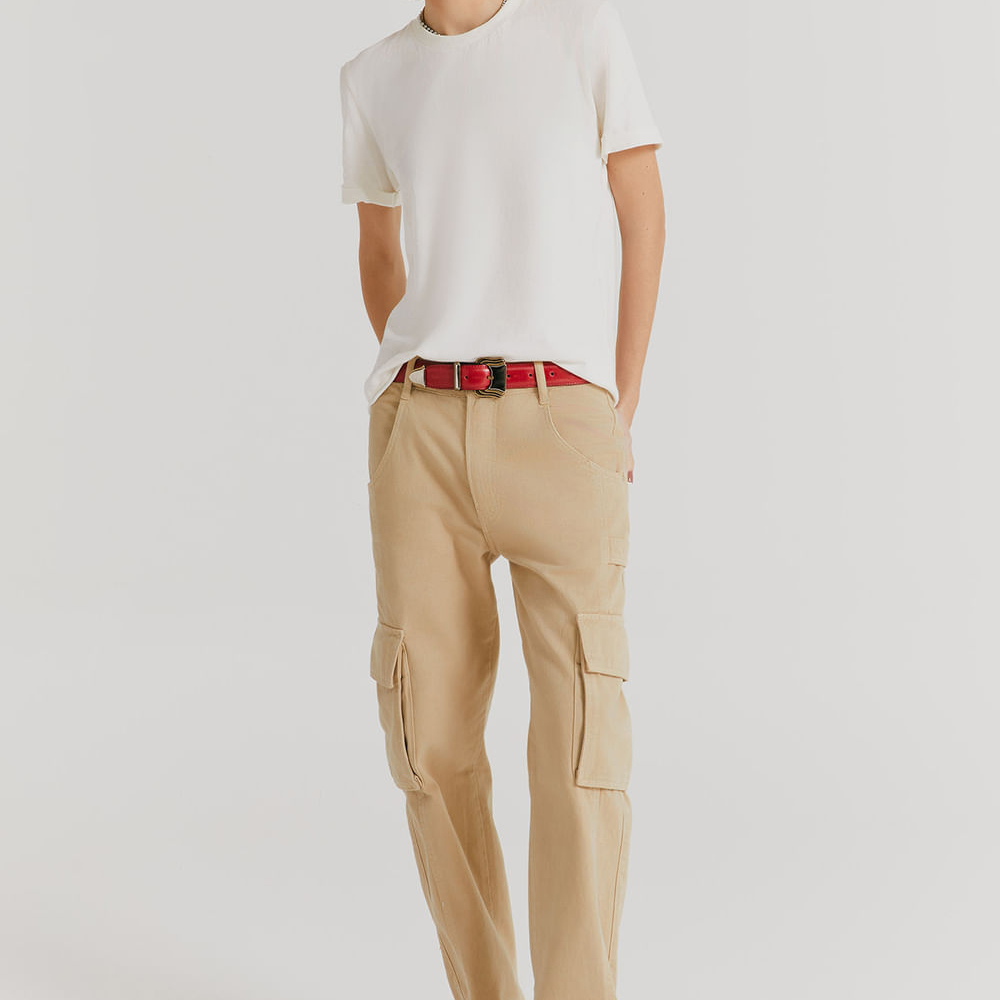 Calça Jeans Emmy Bege Macadamia