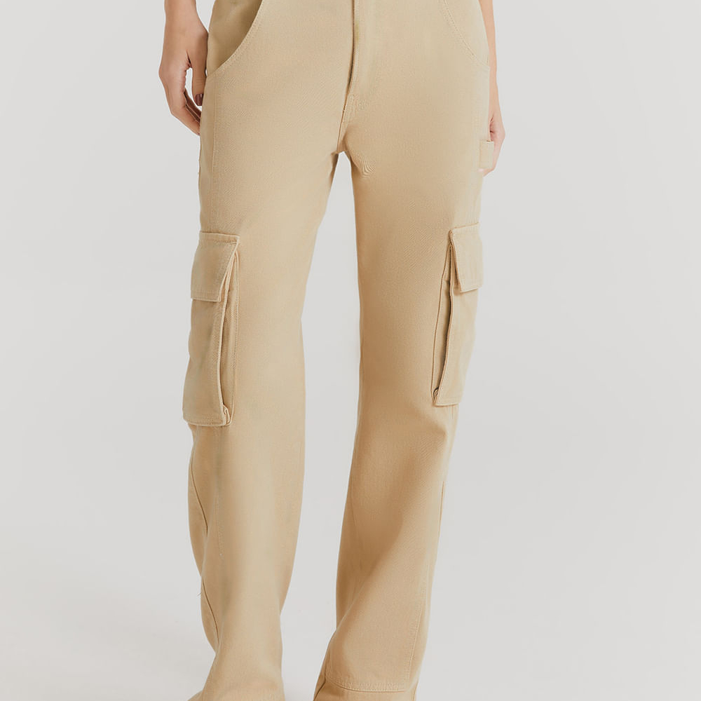 Calça Jeans Emmy Bege Macadamia