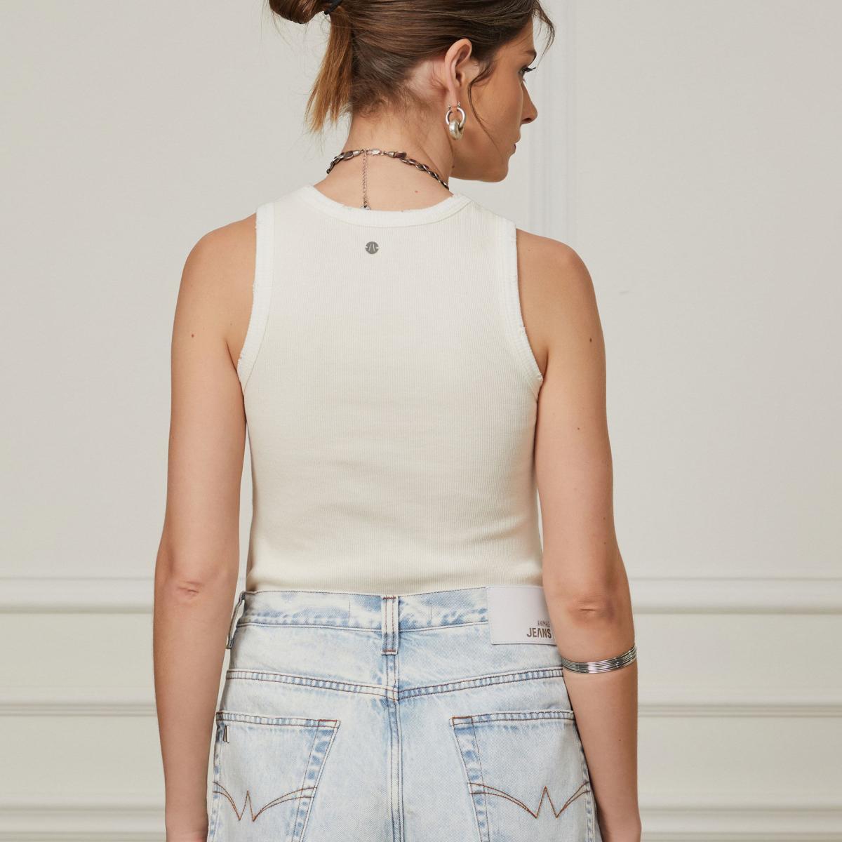 Short Jeans Overboy Prega Frente Barra
