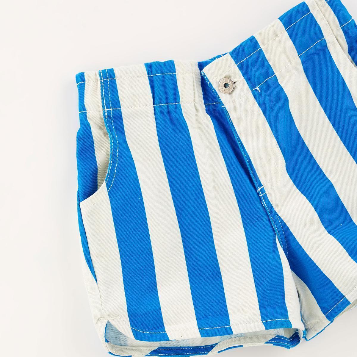 Short Sarja Elastico Listras Short Sarja Elastico Listras