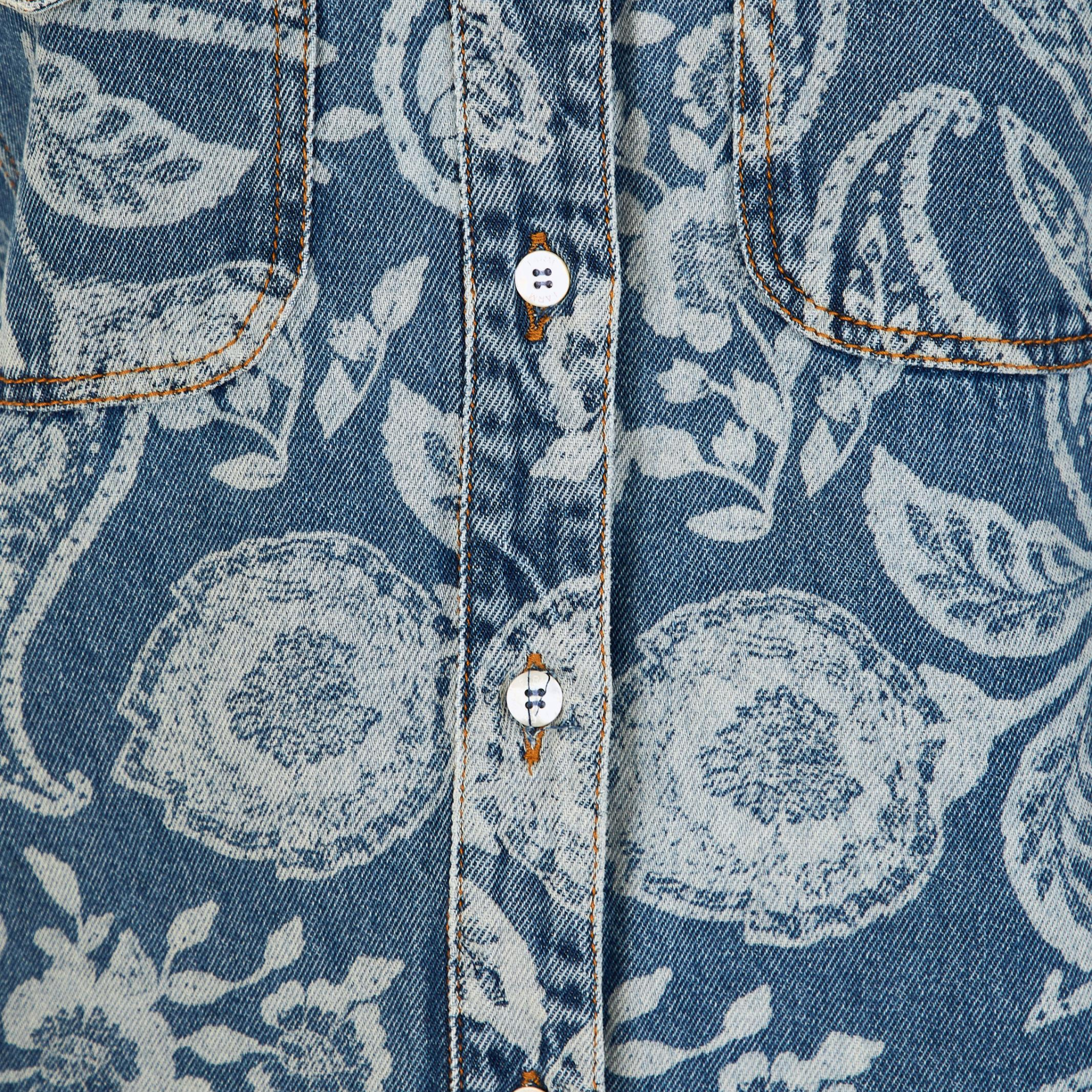 Camisa Jeans Estampada Desejo De Abacaxi