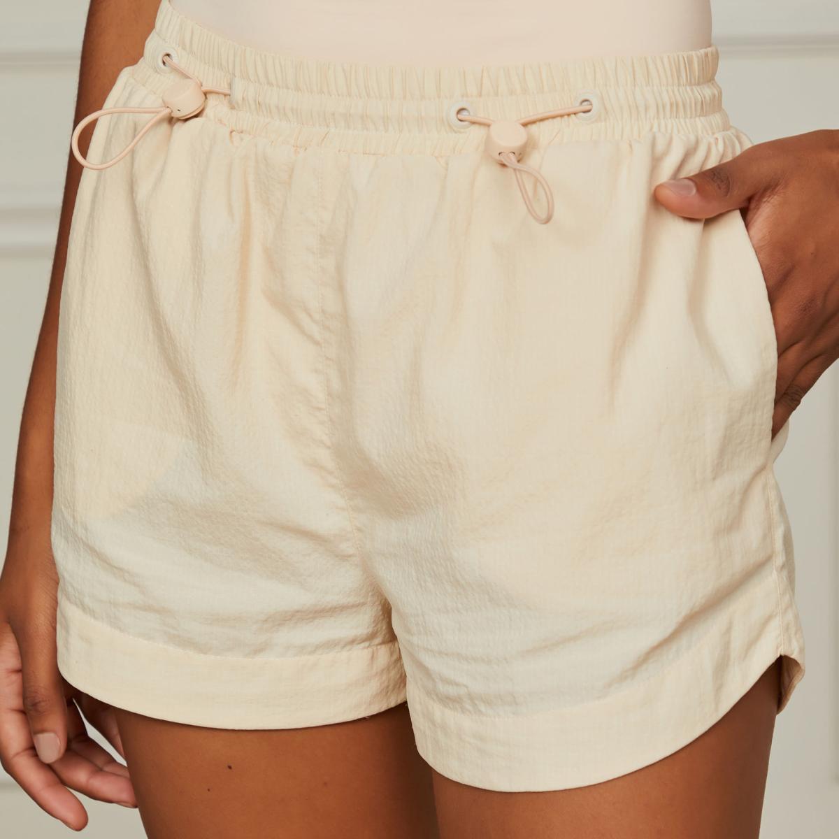 Short De Cós Duplo Com Ajuste