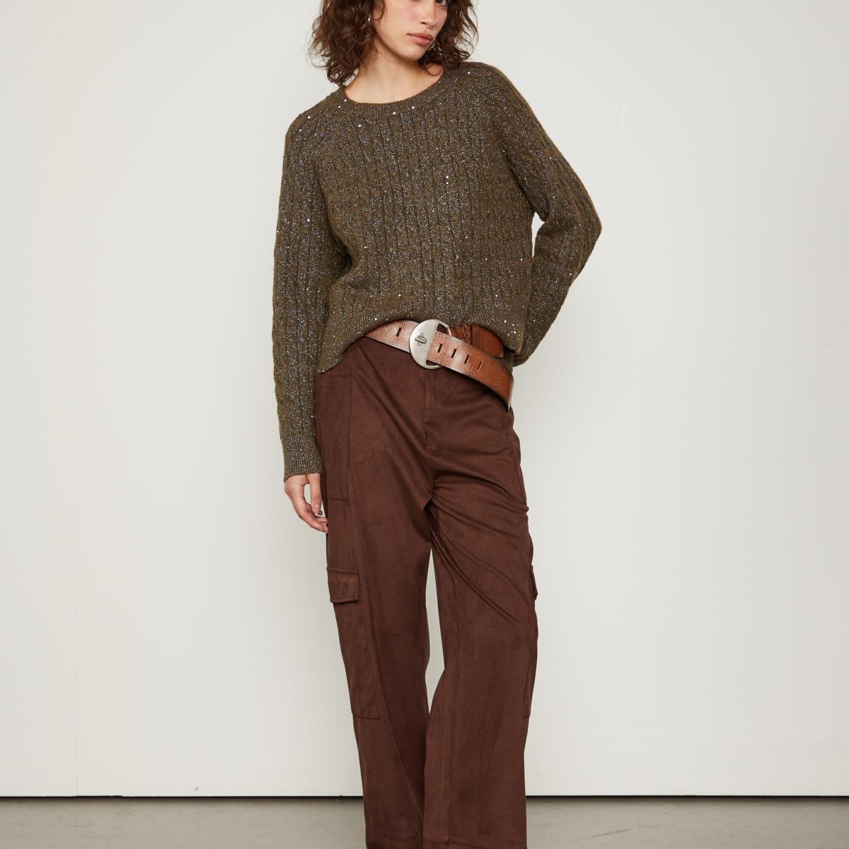 Blusa De Tricot Trançada