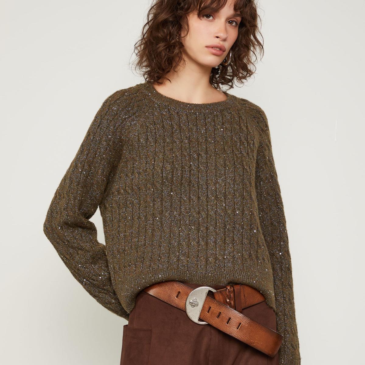 Blusa De Tricot Trançada