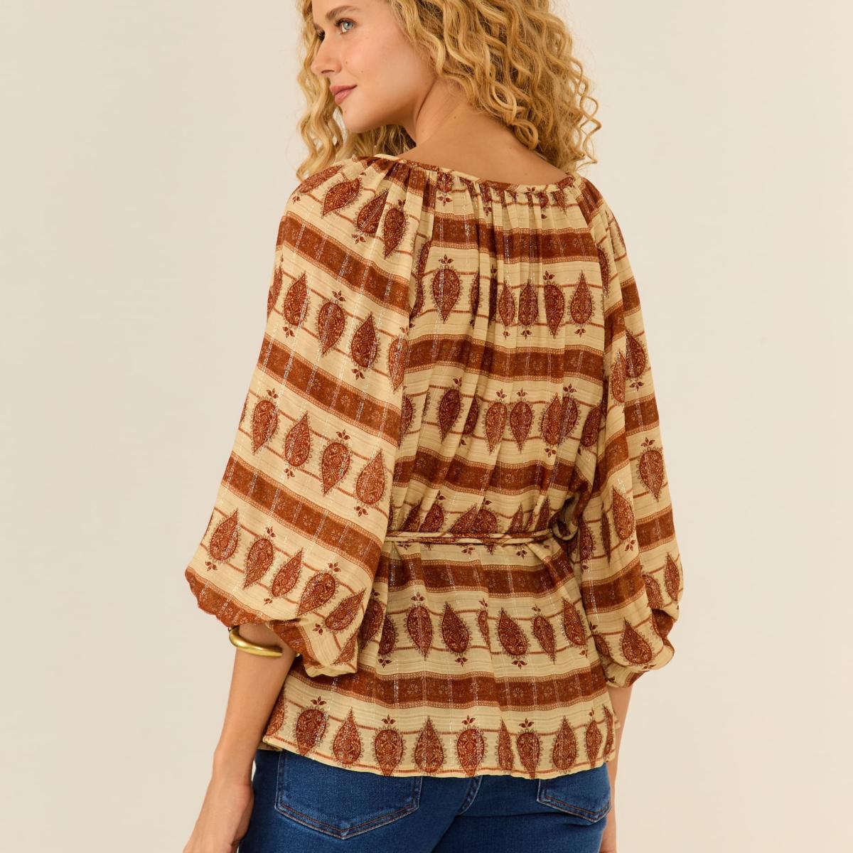 Blusa Estampa Mya Grão