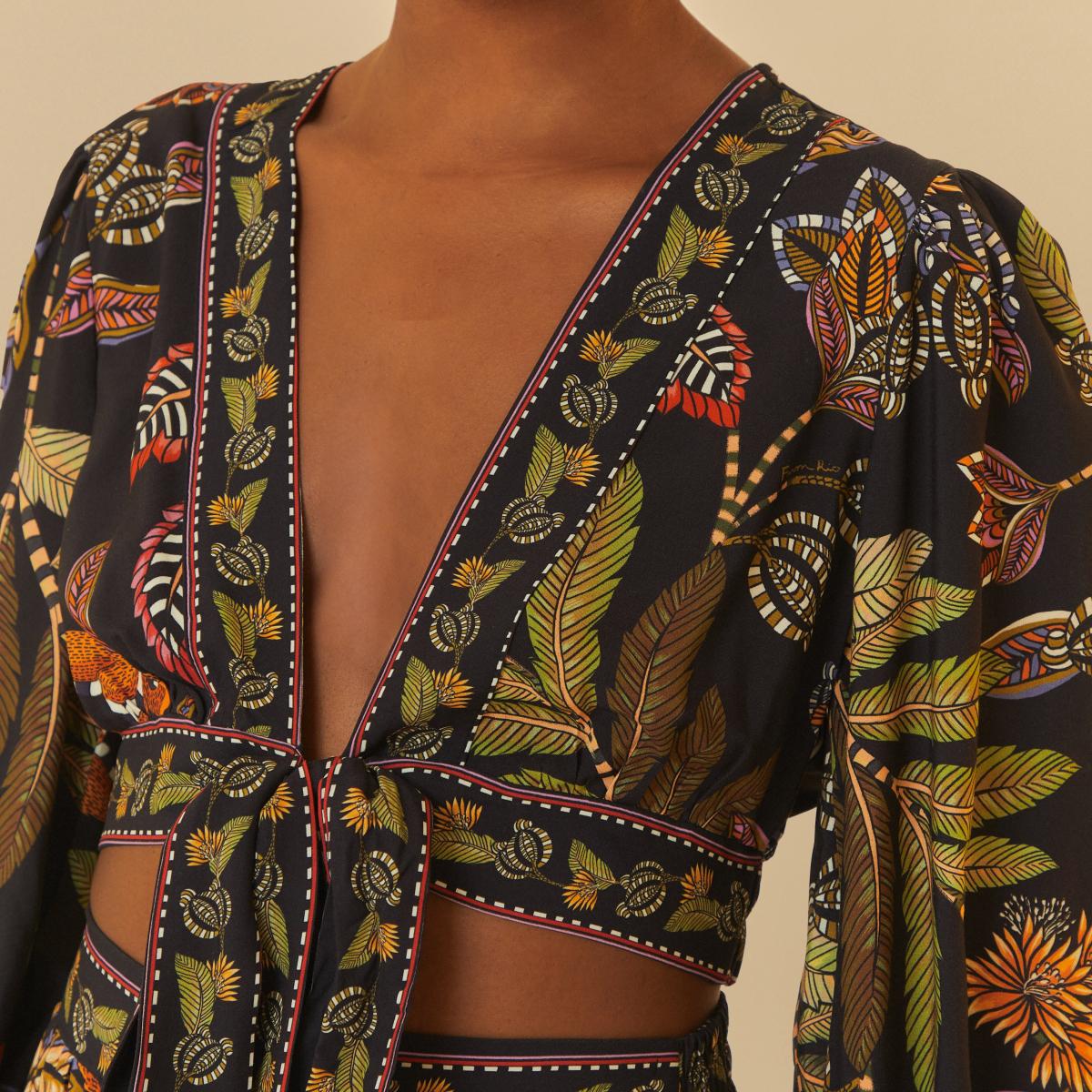 Blusa Estampada Festa De Caju
