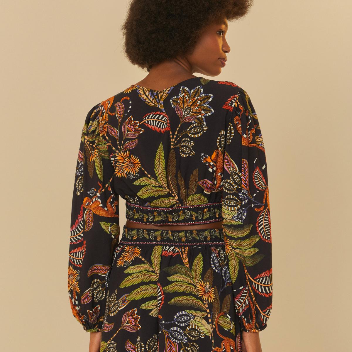 Blusa Estampada Festa De Caju