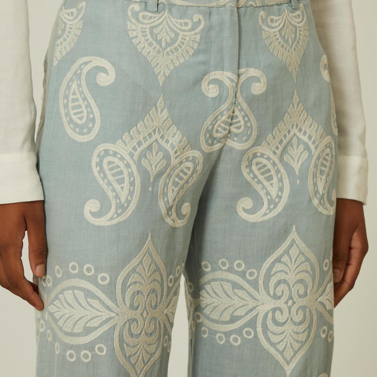 Calça Bordado Cristal Calça Bordado Cristal