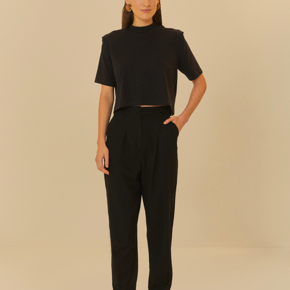 Calça Cenoura Detalhe Frente