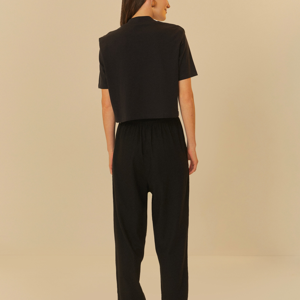 Calça Cenoura Detalhe Frente