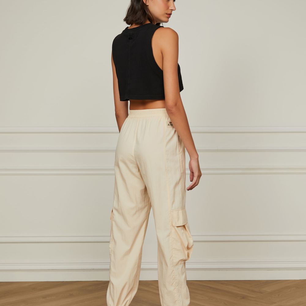 Calça De Cós Duplo Com Ajuste