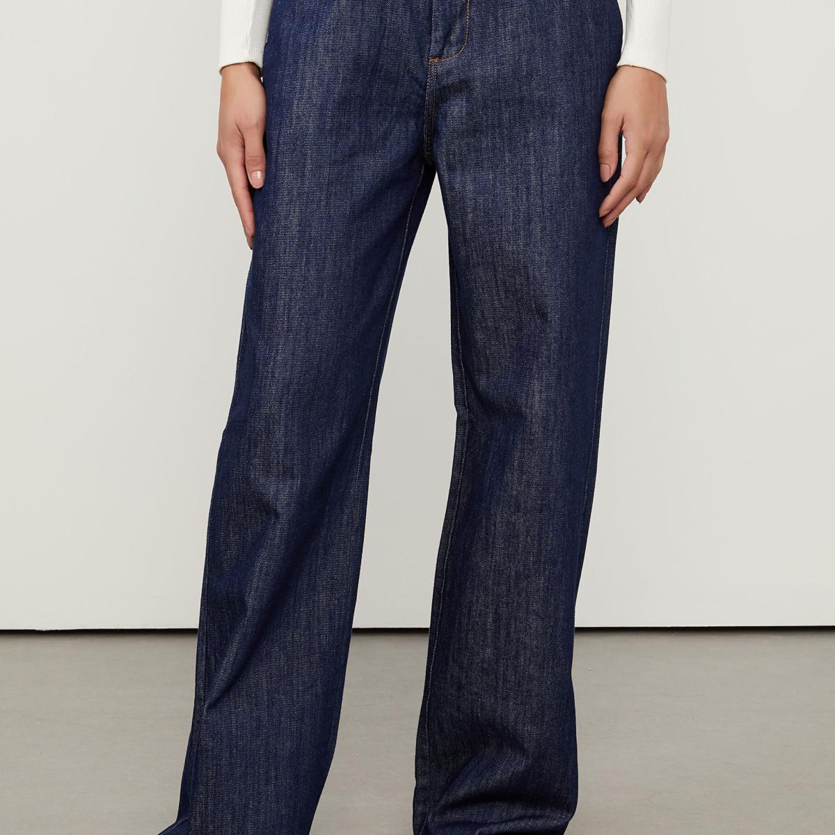 Calça Jeans Wide Leg Raw Denim