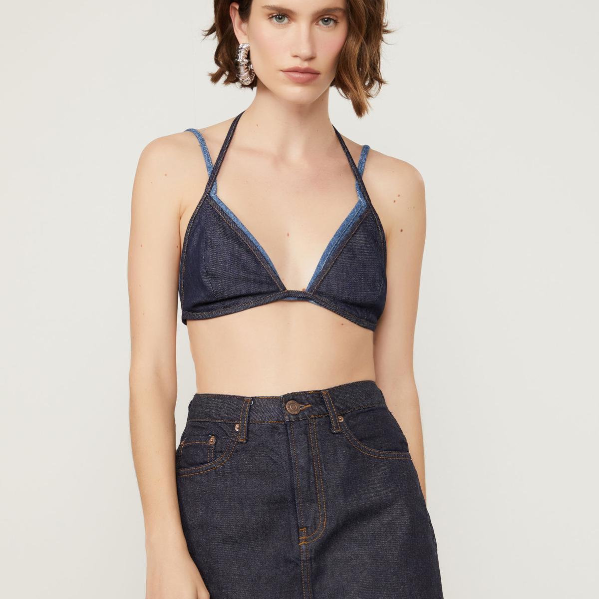 Saia Curta Jeans Box Raw Denim Saia Curta Jeans Box Raw Denim