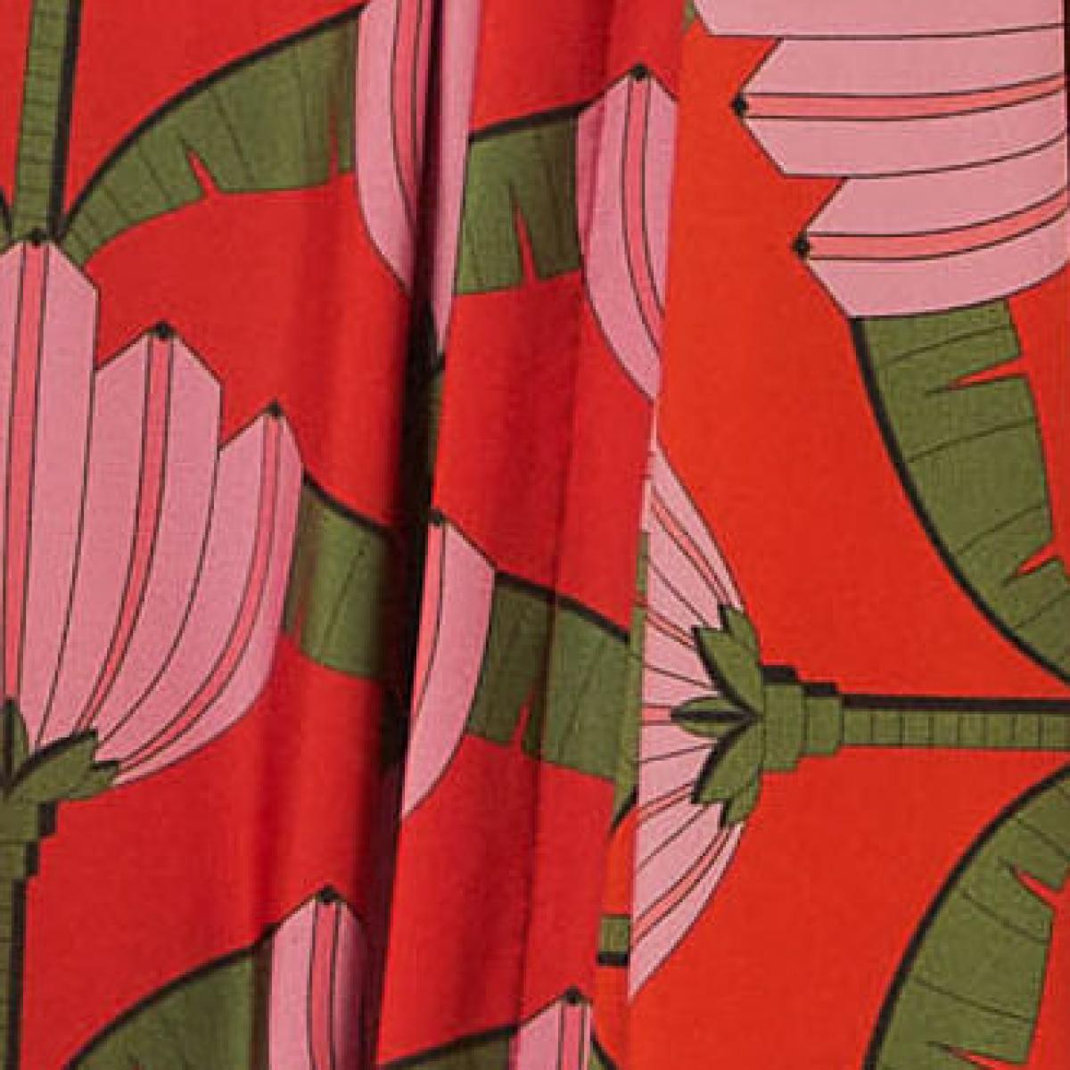 Vestido Midi Estampado Banana Deco