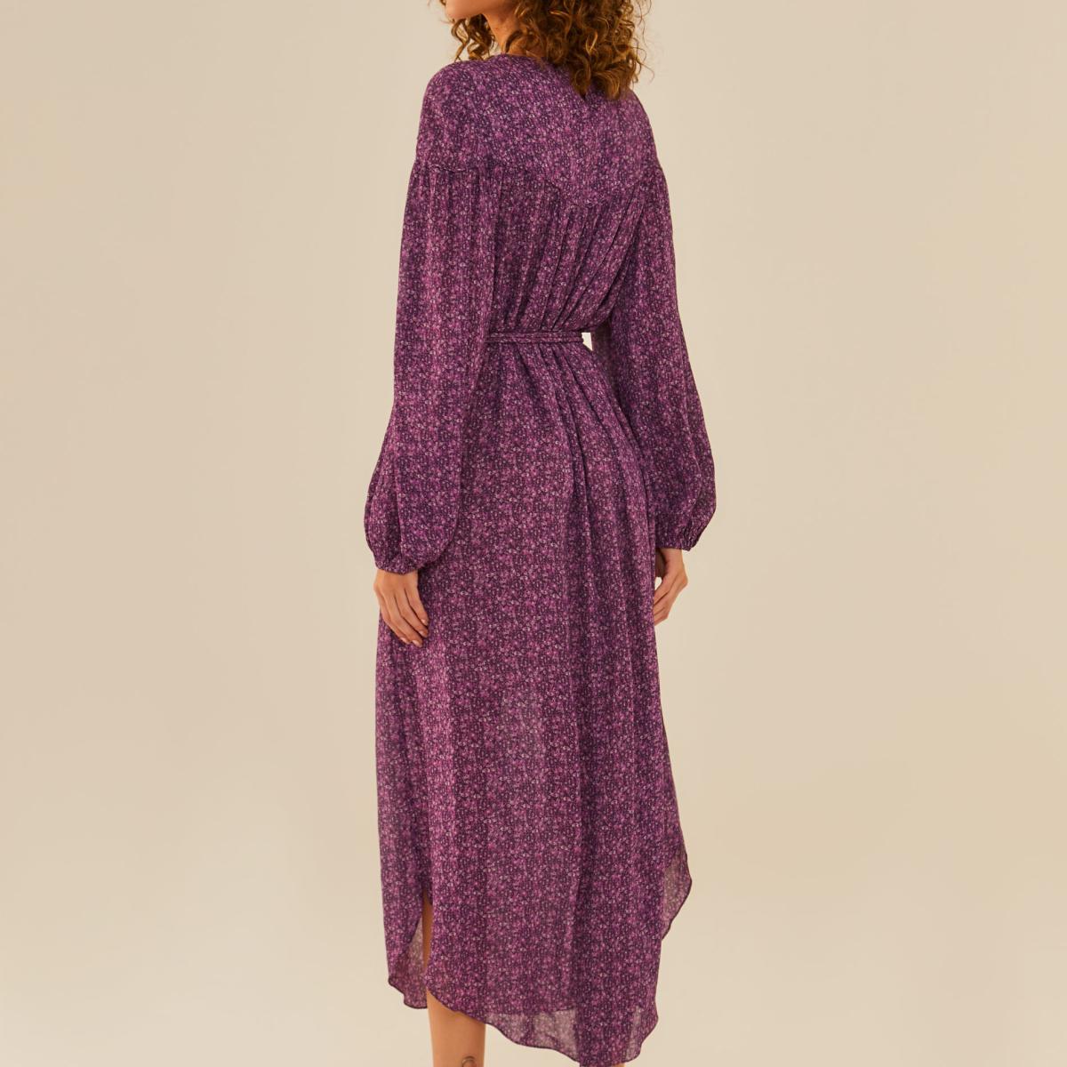 Vestido Midi Ggt Estampa Matiz