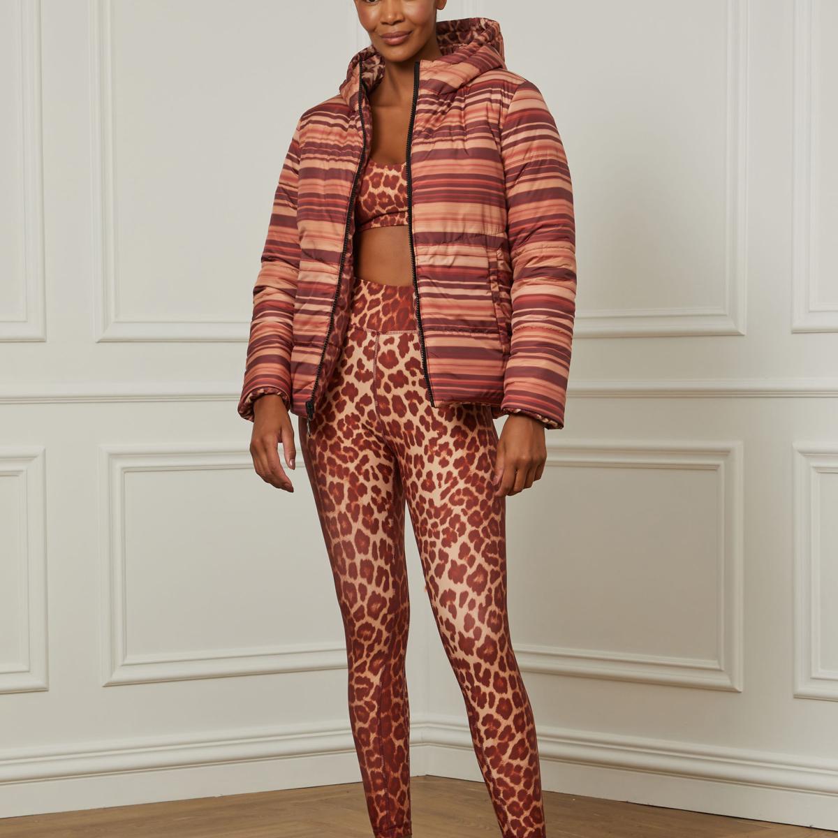 Jaqueta Puffer Dupla-Face Estampada