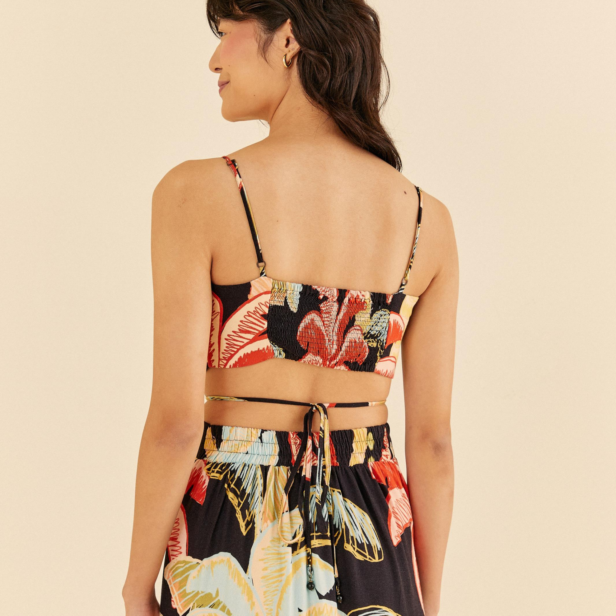 Top Estampado Noite De Coqueiro
