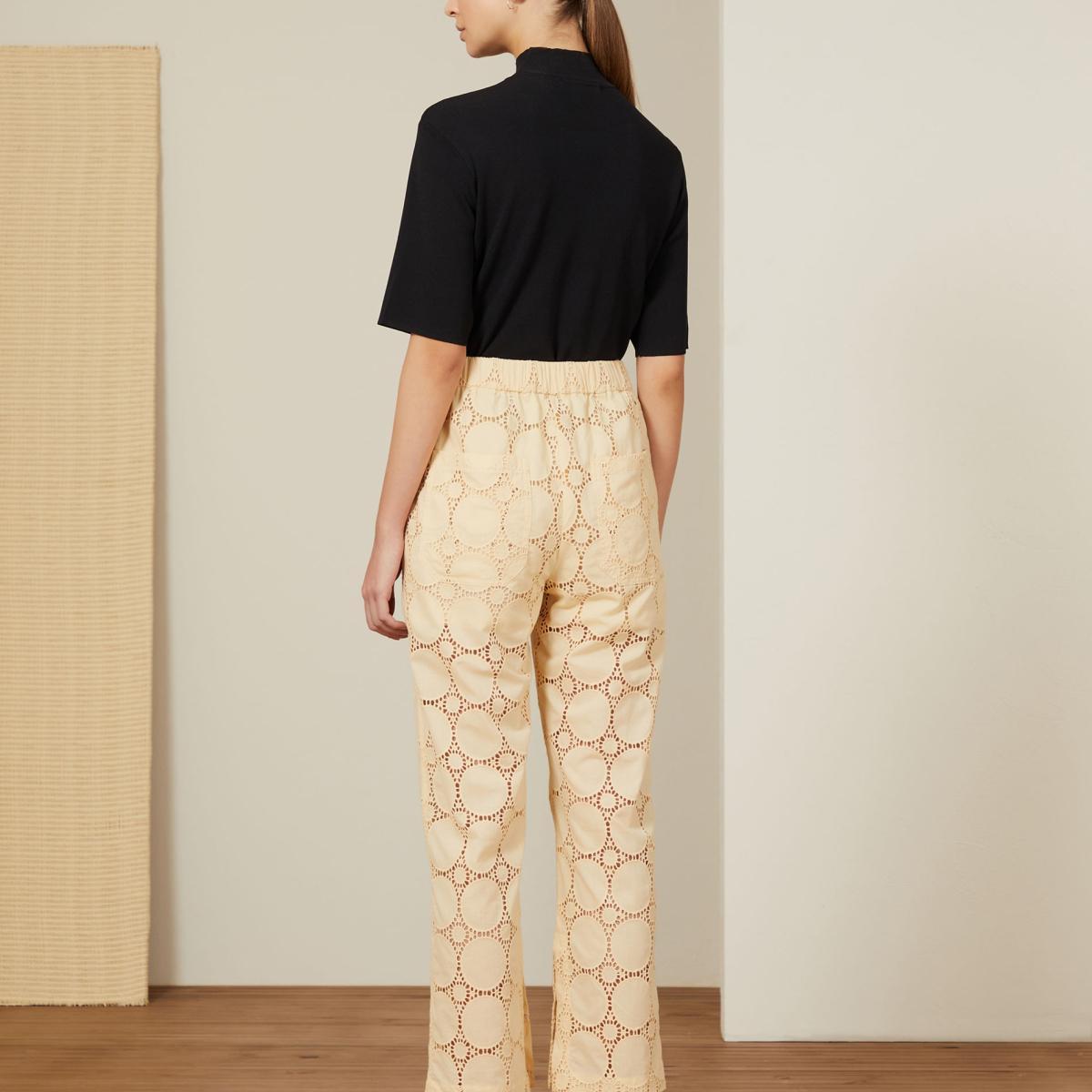 Calça Laise Circulos Bege