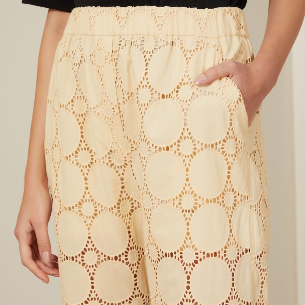 Calça Laise Circulos Bege