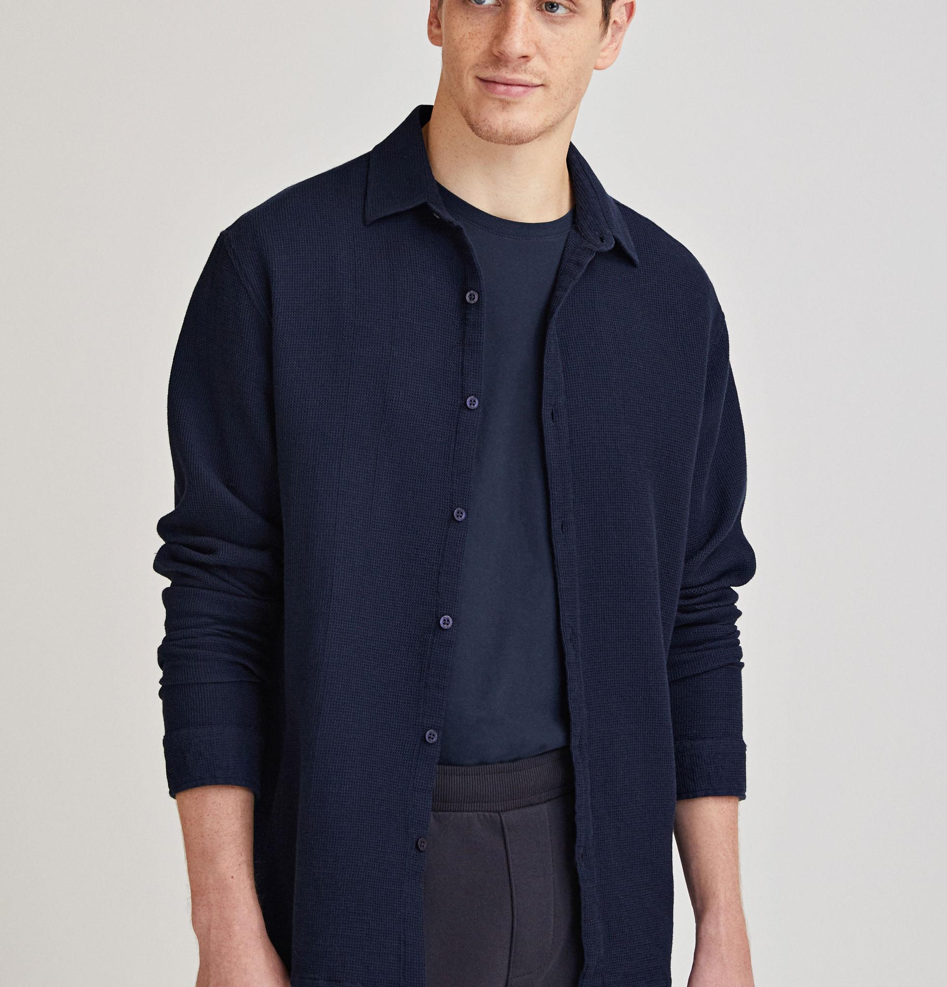Camisa Manga Longa Total Waffle