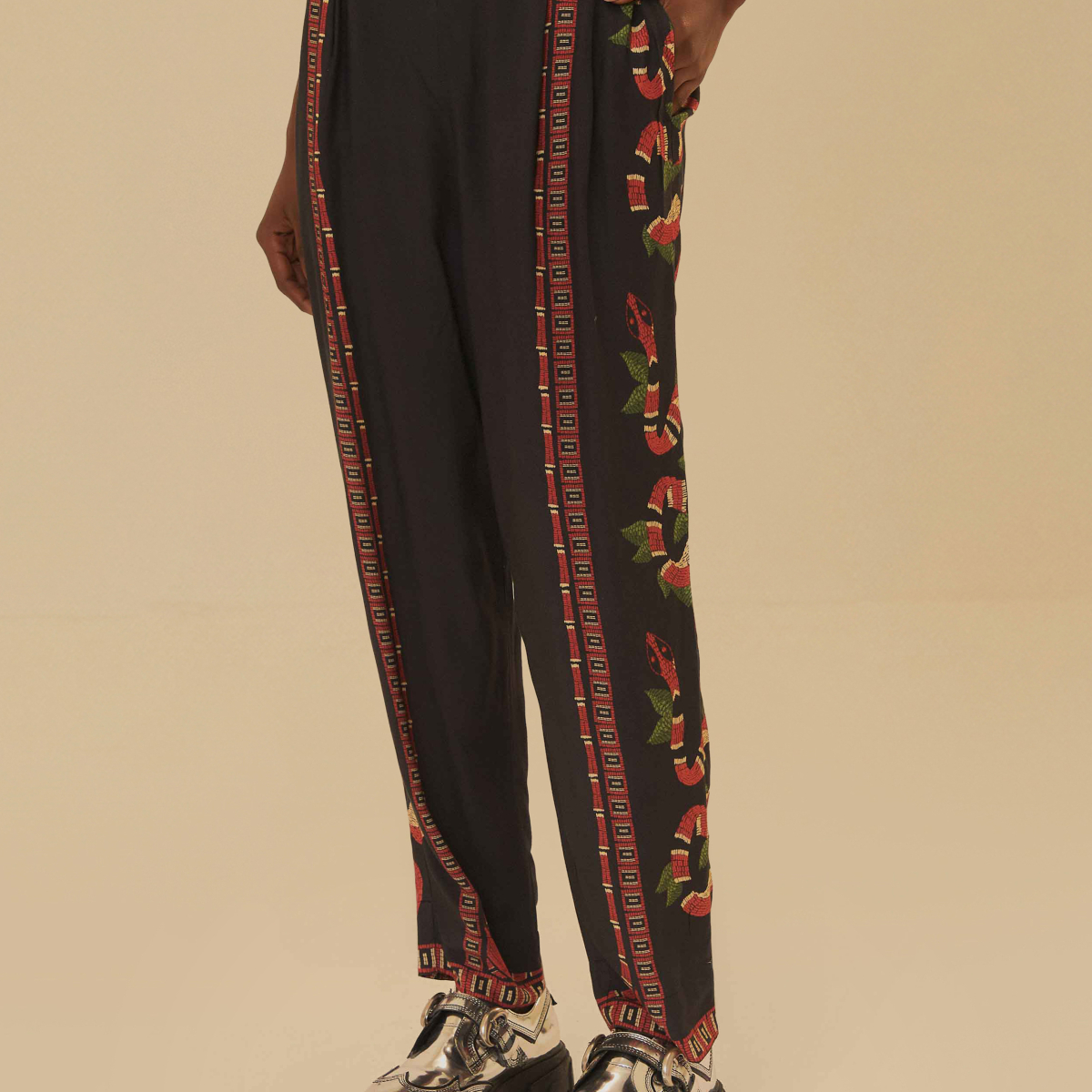 Calça Estampada Guaraná Coral