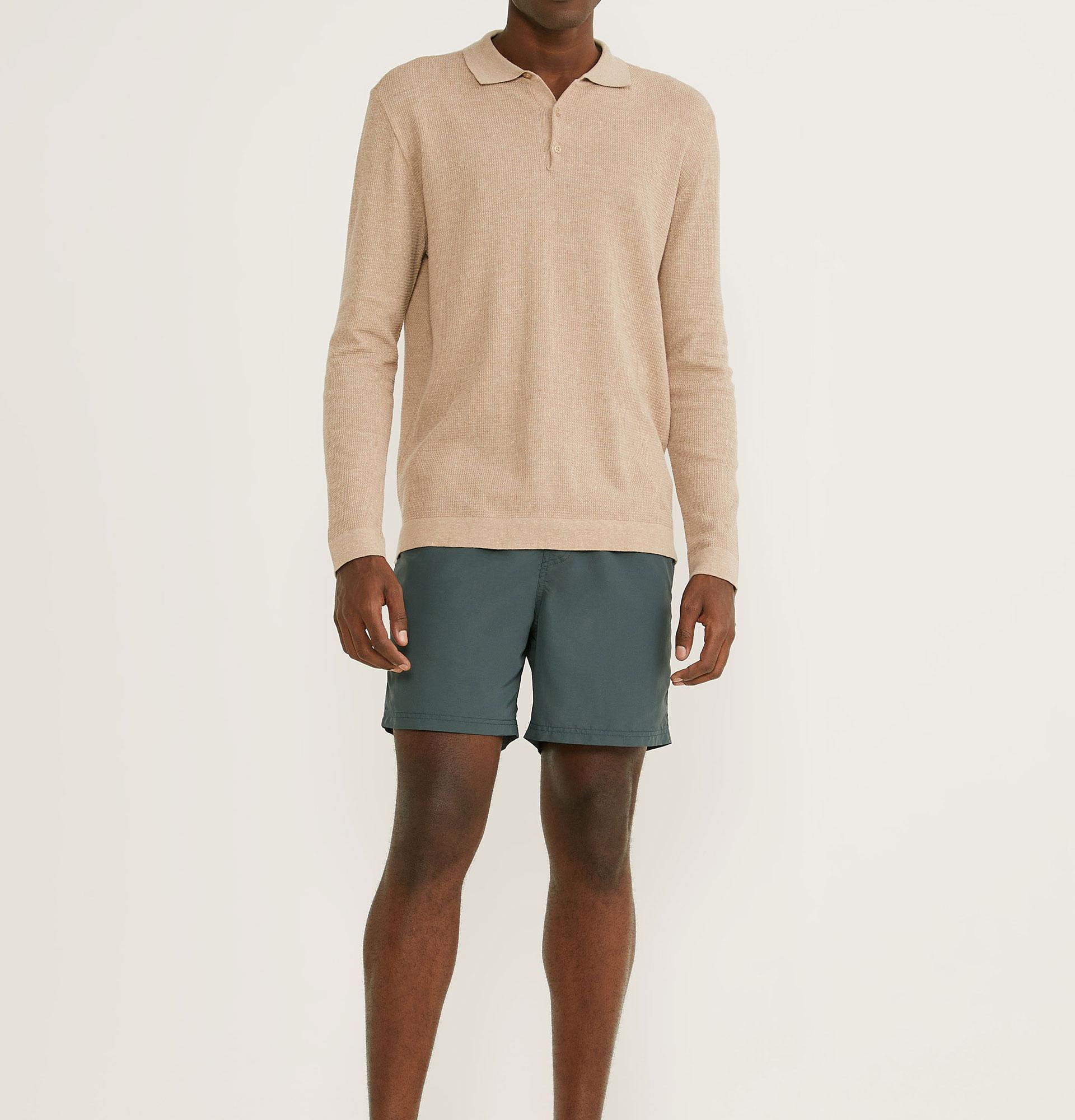 Short Elástico Ziper Short Elástico Ziper