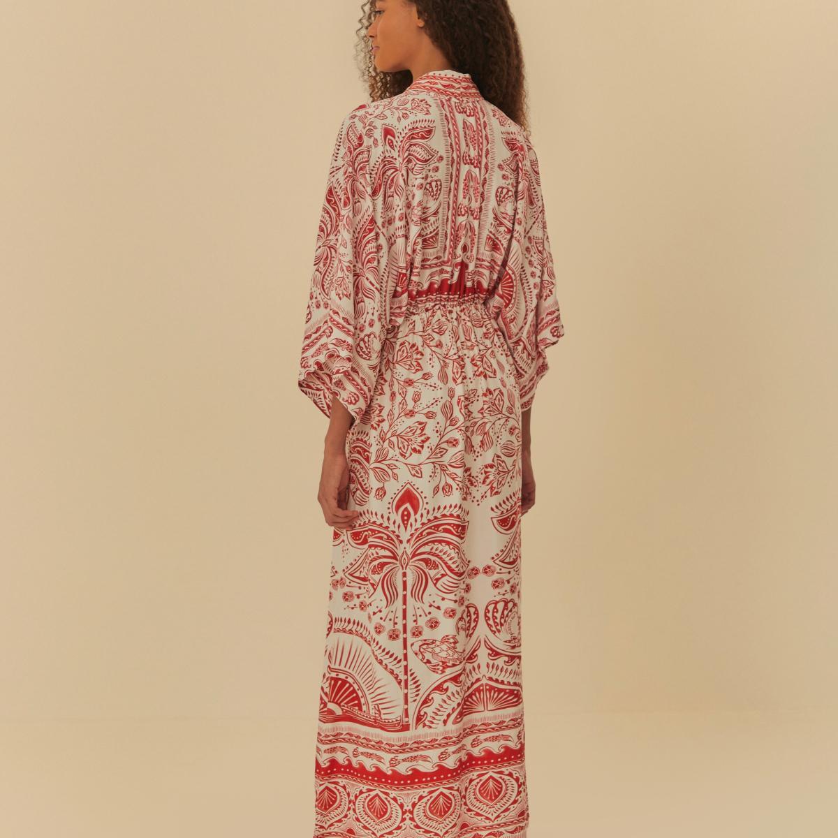 Vestido Longo Estampado Passeio De Rio