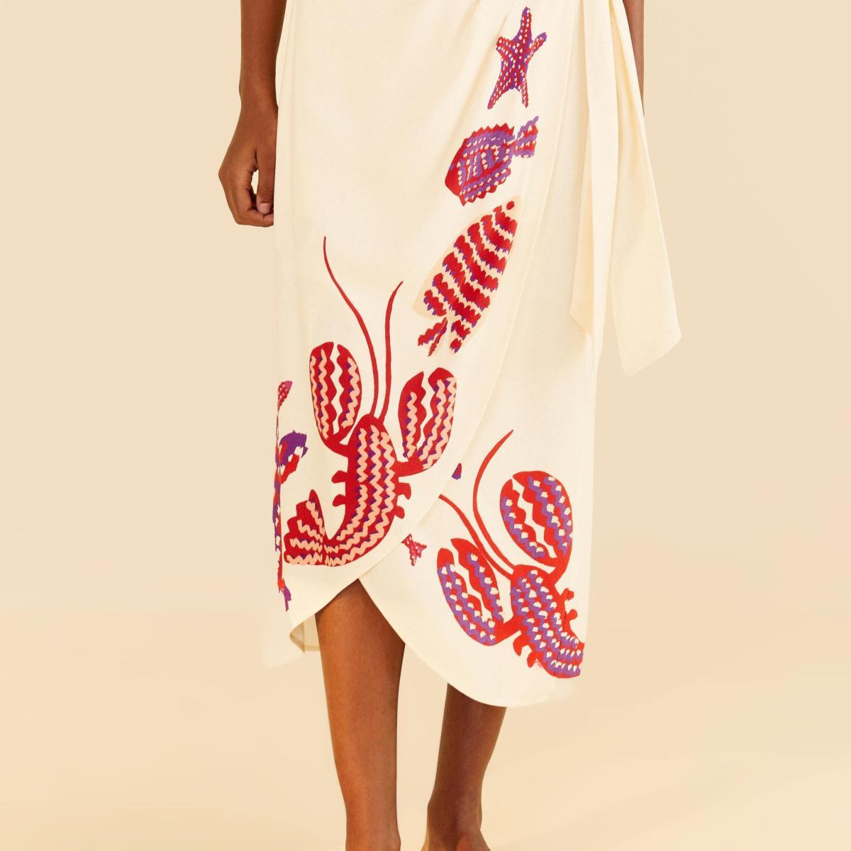 Saia Estampada Lagostin