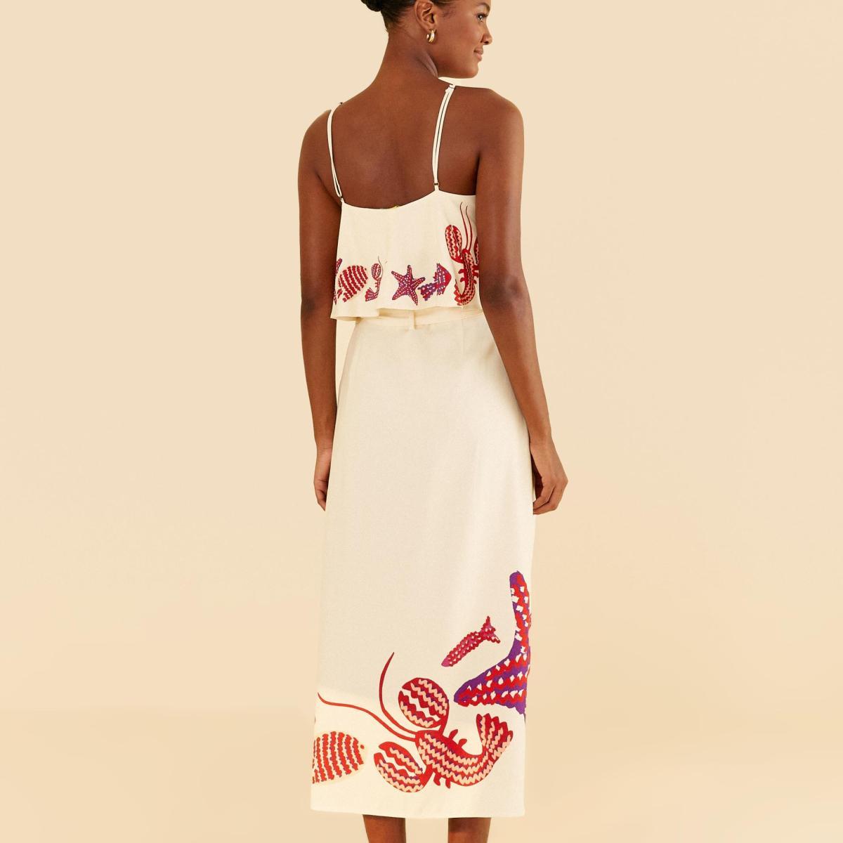 Saia Estampada Lagostin