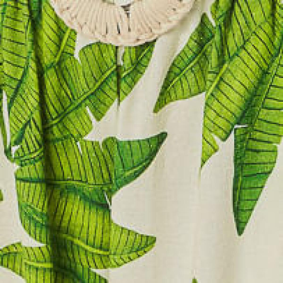 Top Estampado Leque De Palmeira